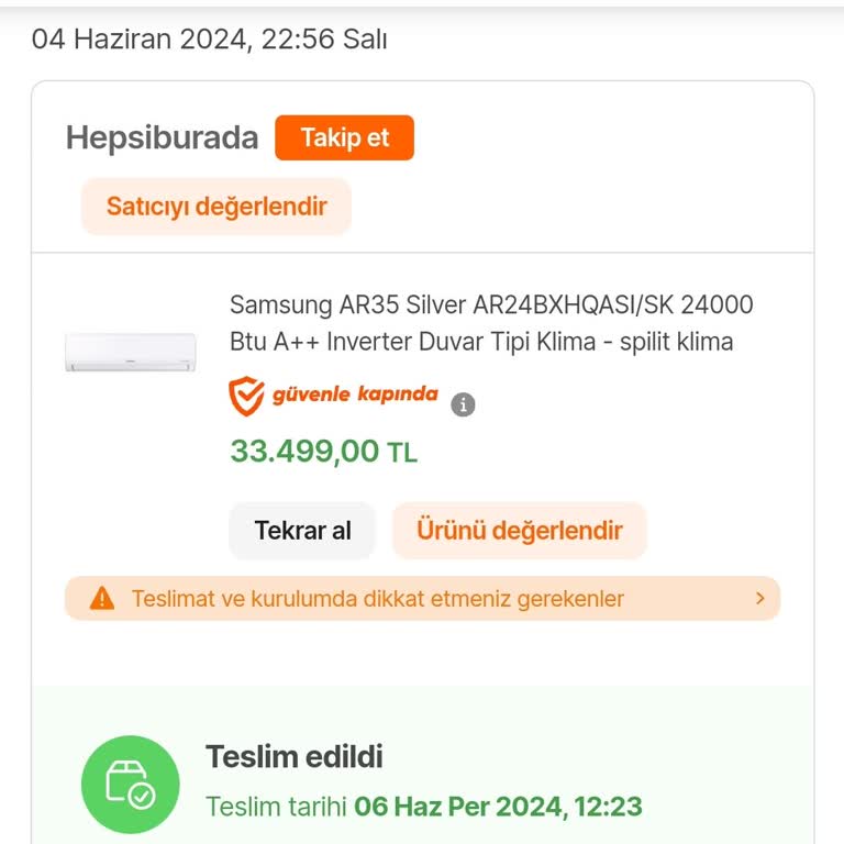 Samsung Klima Servis Belirsizliği