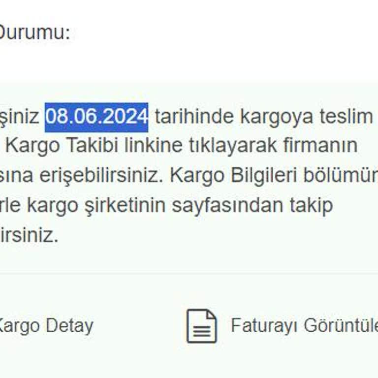 Vatan Bilgisayar Ürünüm Kargoya Verilmiyor.