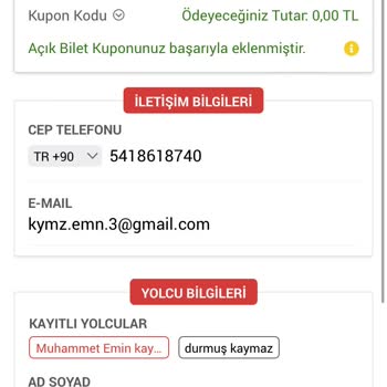 Obilet Açık Bilet Sorunu