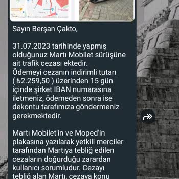 Martı Trafik Cezası İçin
