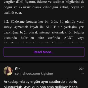 Selin Shoes Firmasına Asla Ulaşılmıyor. Ürünümü İade Etmiyor!