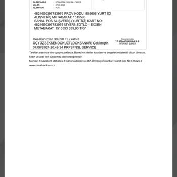 Ziraat Bankası Para Çekilmiş Geri İade Etsin