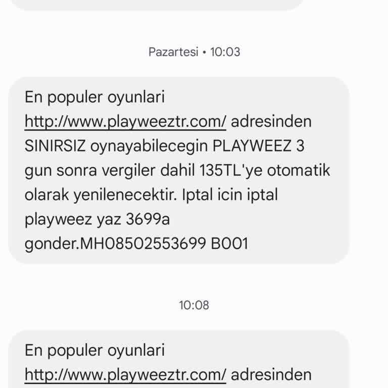 Playweez Abonelik İptali Ücret İadesi