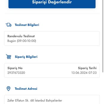 Şok Market Ürün Teslimi Yapmaması