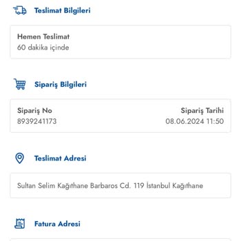 Şok Market Ürün Teslimi Yapmaması