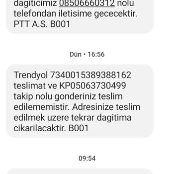 PTT Kargo Gönderim Teslim Edilemiyor.