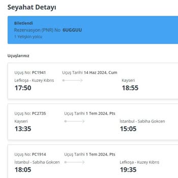 Pegasus Firması Uçuş Bilgilerimi Değiştirmiş
