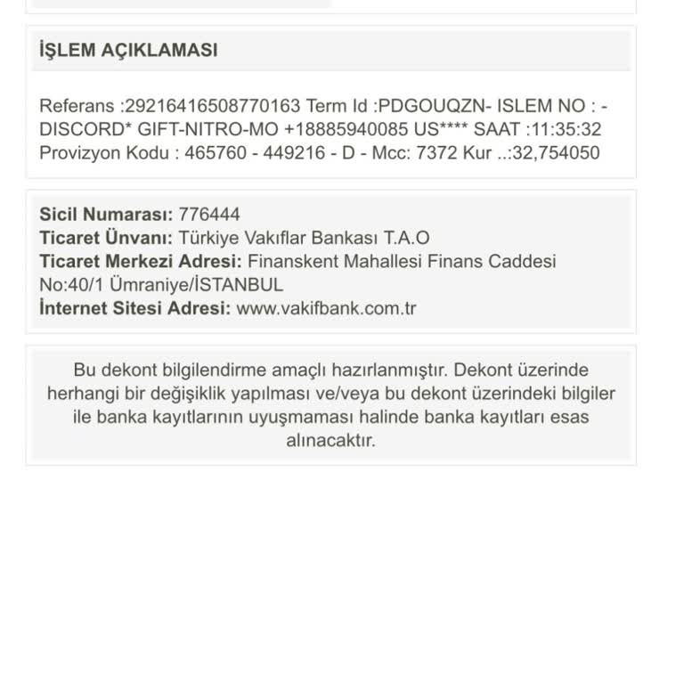 Discord Habersiz Para Çekiyor