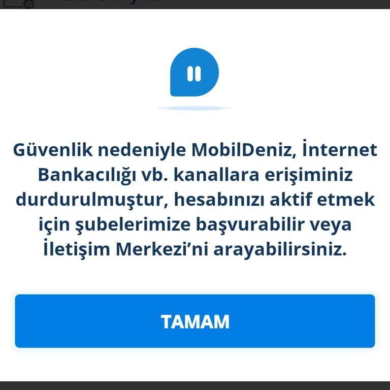 Denizbank Yeni Müşterilere Mobil Bankacılık Kısıtlaması