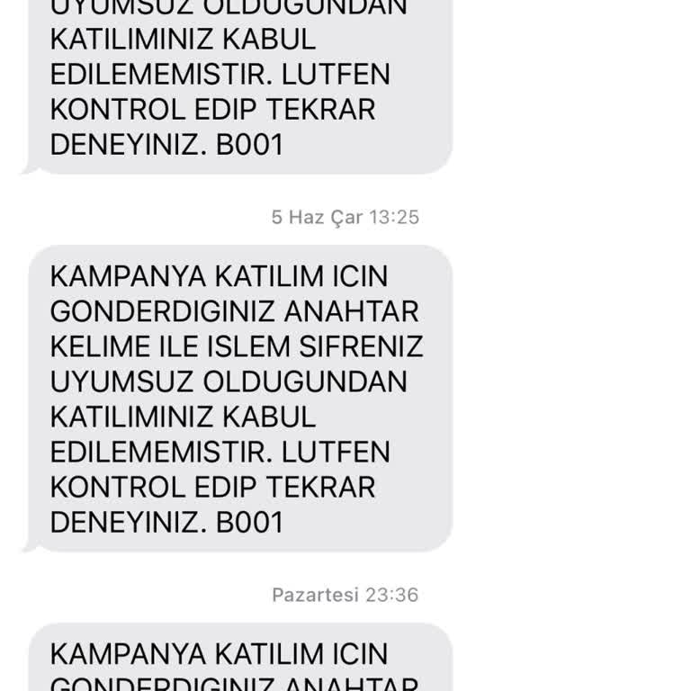 Garanti Bankası Kampanya Kodu Çalışmıyor