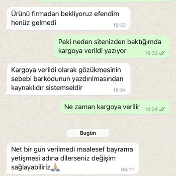 Abuello 7 Hazirandan Beri Siparişini Verdiğim Kargonun Yola Çıkmaması