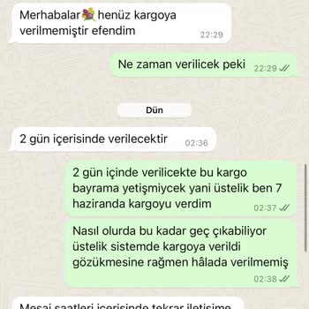 Abuello 7 Hazirandan Beri Siparişini Verdiğim Kargonun Yola Çıkmaması