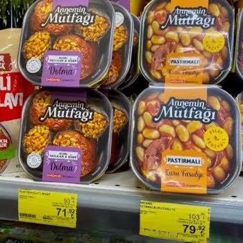 Dardanel Annemin Mutfağı Kuru Patlıcan Dolması Ve Kuru Fasulye - Pilav