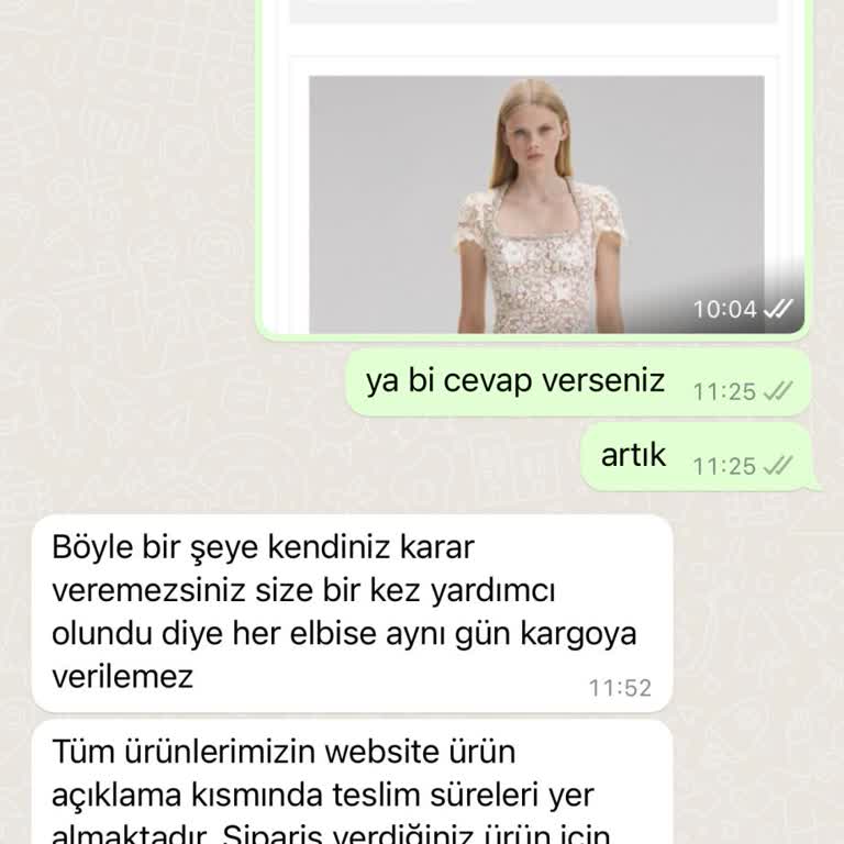 Bliss Atelier'den Aldığım Elbiselerde İletişim Sorunu