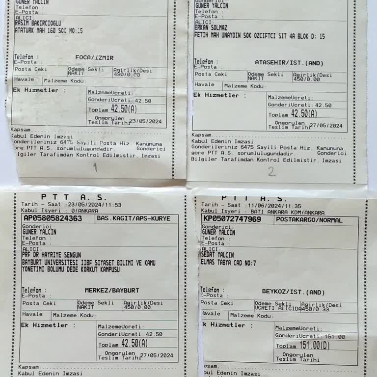 PTT Kargo Kitap Gönderisi Ücreti