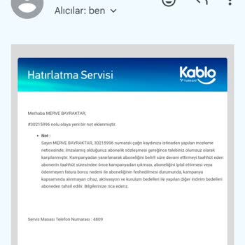 TÜRKSAT Kablo Net Abonelik İptal Talebim Ciddiye Alınmadı