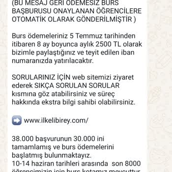 Finans Kuruluşları Adıyla Dolandırıcılık İlkeli Birey Derneği Burs Başvuru