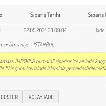 Sefamerve'den İade Ücretim Hala Yatmadı!