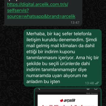 Arçelik İndirim Aldatmacası Maalesef...