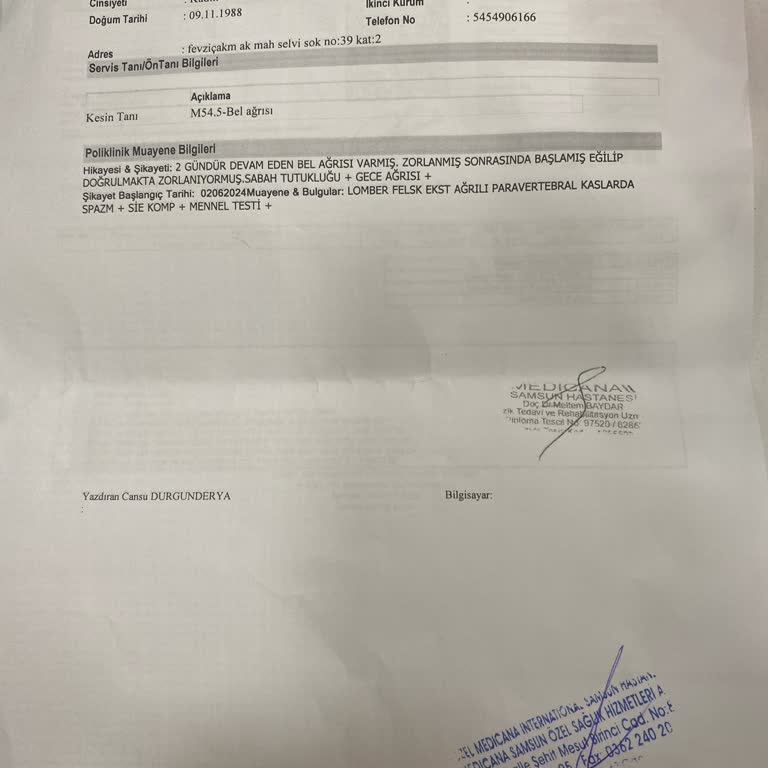 Anadolu Sigorta Anlık Oluşan Ağrımı Karşılamadı