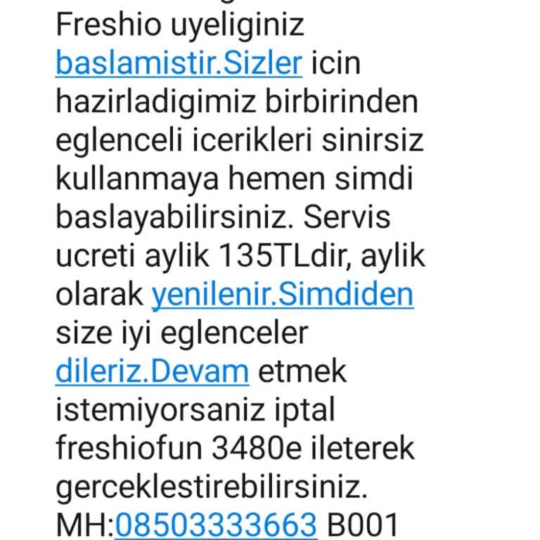 Türk Telekom Bilgi Dışı Abonelikler
