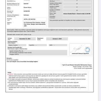 Agoda Hotel VIP Skopje Reservierung nicht anerkannt und zusätzliche Gebühren verlangt