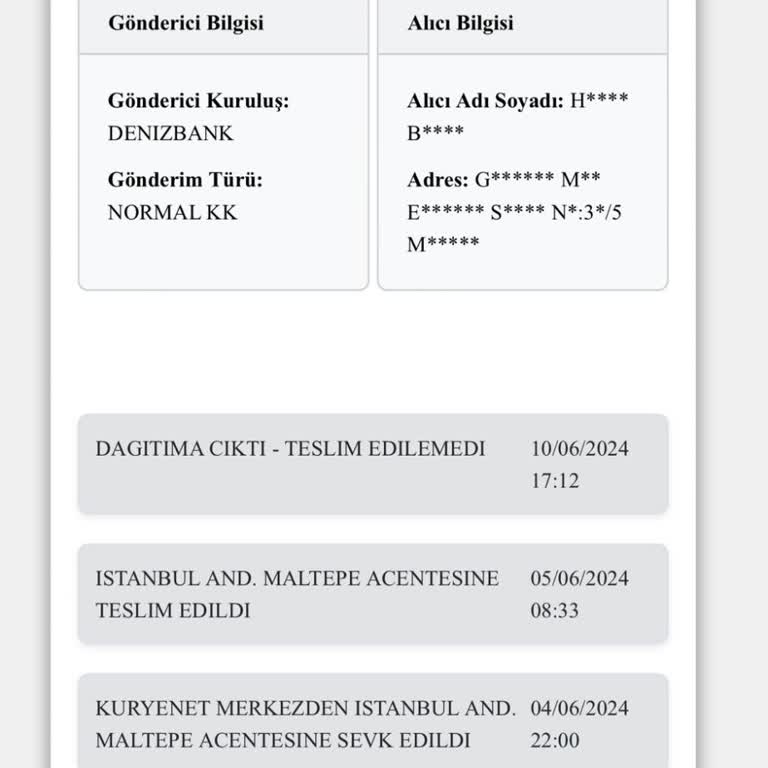 Kuryenet'ten Şikayetçi Olduğum Bir Durum