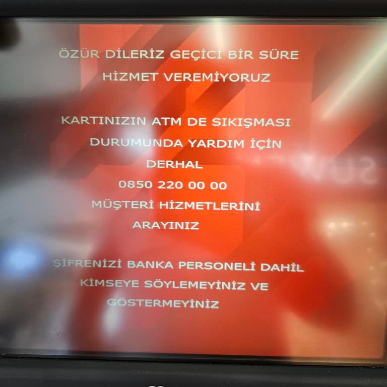 Vakıf Katılım Bankası Vakıf Katılım ATM Para Sıkışması