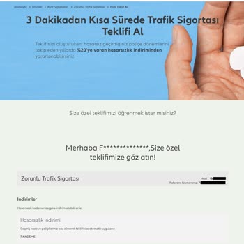 Allianz Sigorta Allianz Zorunlu Trafik Sigortası Web Sitesi Yanıltıcı Fiyat Bilgisi