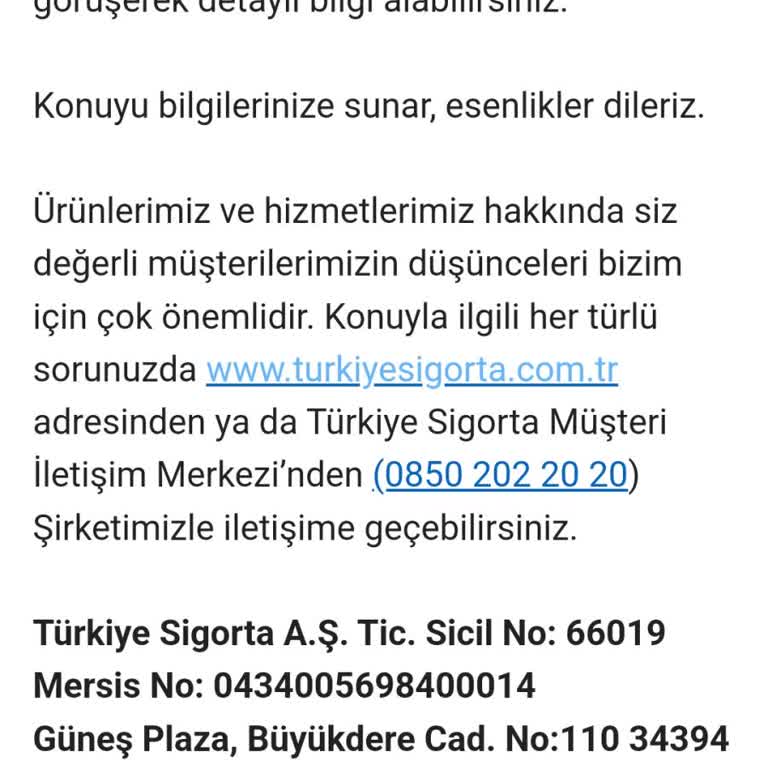 Türkiye Sigorta Turkiye Sigorta %350 Zam Yapıyor. Kimseye Ulaşılmıyor