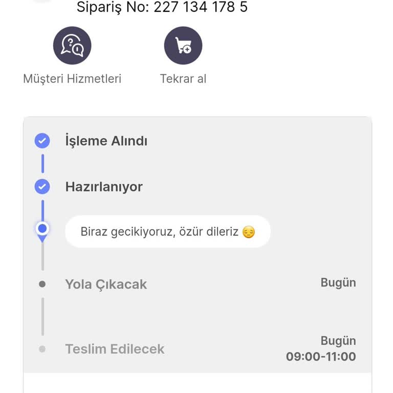 Hepsiburada Market Belirtilen Sürede Teslim Edilmeyen Sipariş