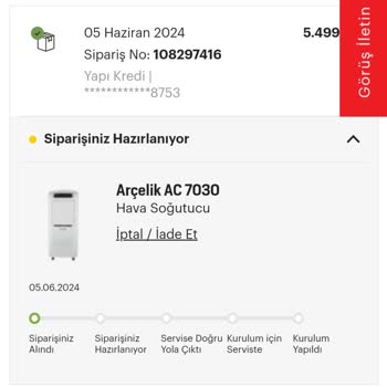 Arçelik Ürünü Teslim Etmeme Sorunu