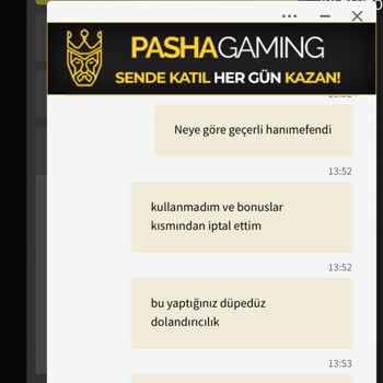 PashaGaming Kazancımı Sildi (80 Binlik Bakiyemi 60 Bin TL'ye Düşürdü)