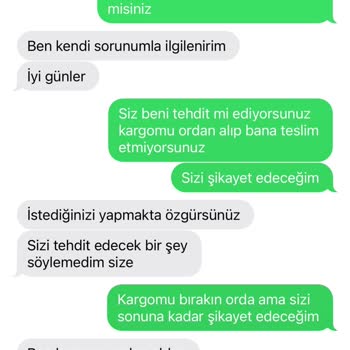 Aras Kargo Çalışanı Saygısızlığı Lütfen Yüklediğim Konuşmalara Bakın