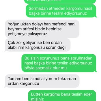 Aras Kargo Çalışanı Saygısızlığı Lütfen Yüklediğim Konuşmalara Bakın