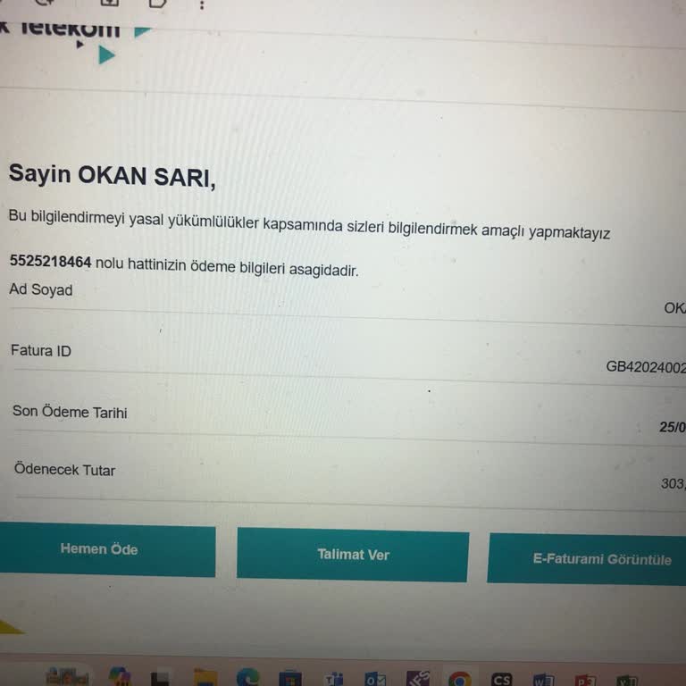 Türk Telekom Kapalı Hatta Fatura Kesiyor