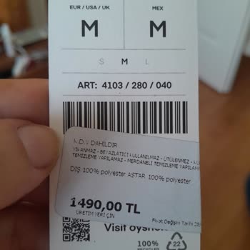 Oysho Giyim Tek Kullanımda Yırtılan Çanta