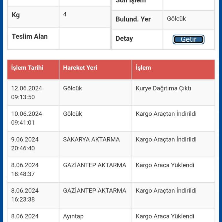 Sürat Kargo Gölcük Şubesi Teslimat Sorunu: Beklenen Kargo Gelmedi