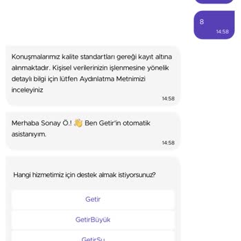 "Getir" Yardımcı Olmuyor
