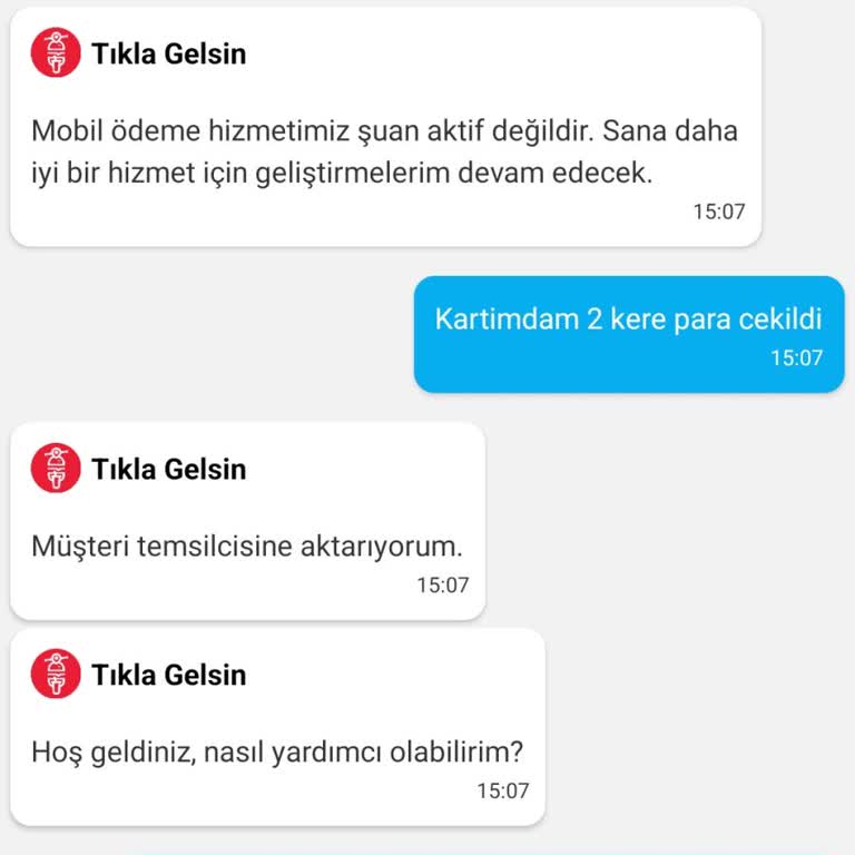 Tıkla Gelsin İade, Müşteri Temsilcisi, Para Çekme
