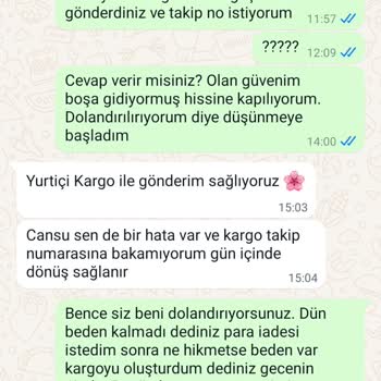 Beyhan Butik Siparişi Oluşturduktan Sonra Beden Kalmadı Deniliyor