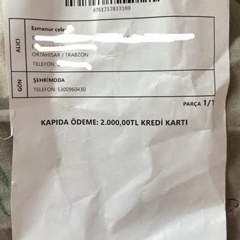 Şehri Moda Butik Defolu Ürün İade Almadı