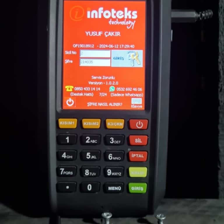 İnfoteks 410g Yazarkasa Servis Koruma Modu. Cihaz Açılmıyor