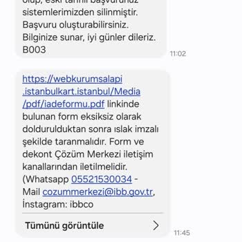 BELBİM (İstanbulkart) İBB 153 Çözüm Merkezi Aracılığıyla Çözemedik Buradan Ne Olacak Bakalım