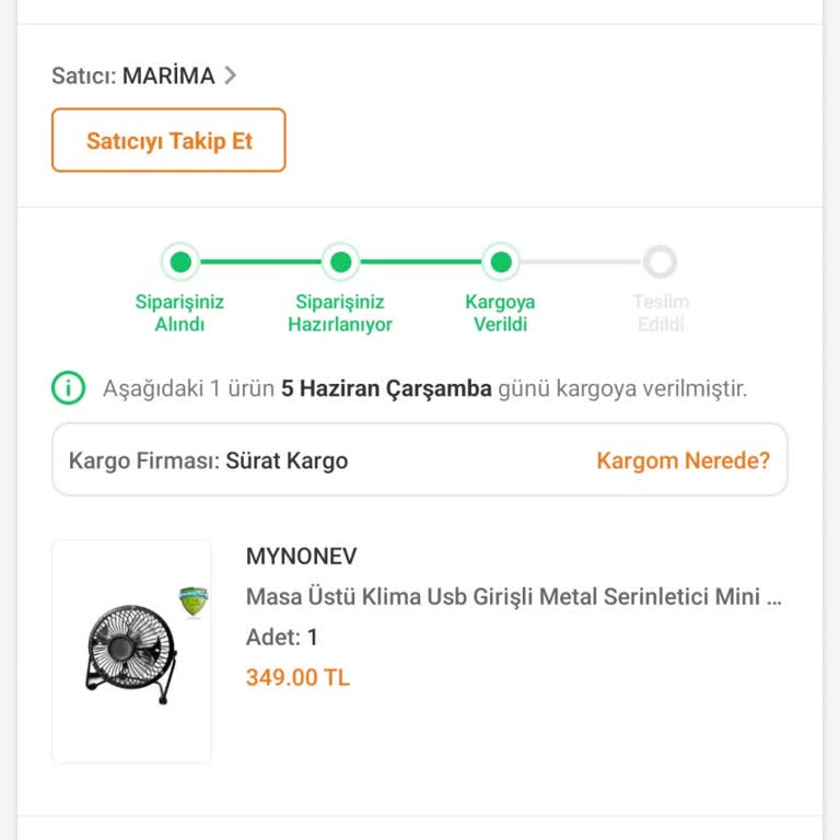 Sürat Kargo 8 Gündür Kargom Bana Ulaşmadı