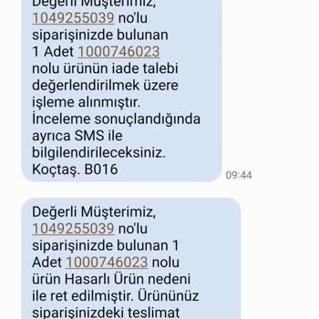 Koçtaş Ürün İadesini Kabul Etmiyor