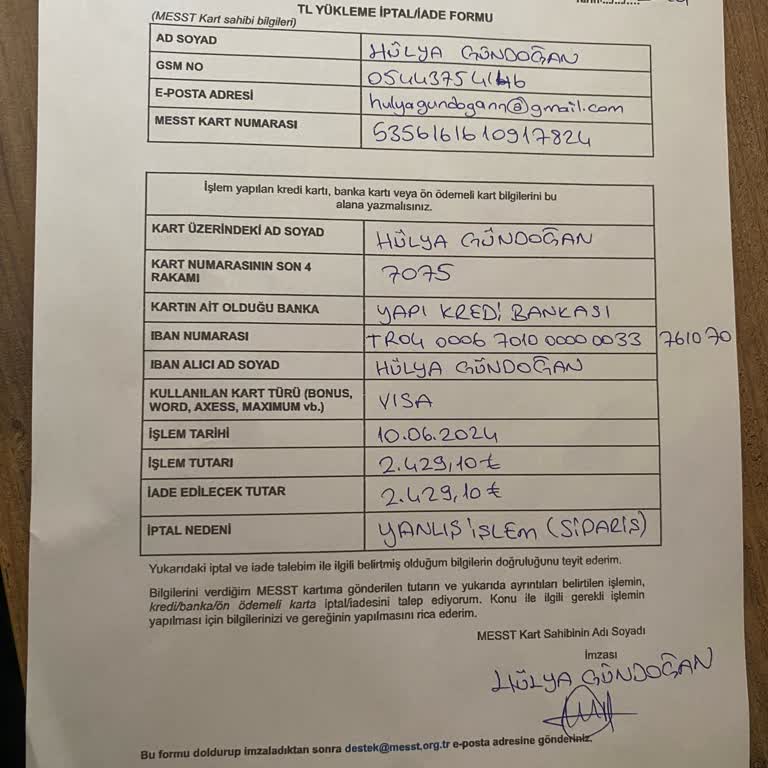 Messt Paramı Hesaba Geçmiyor