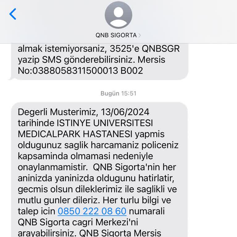 QNB Tamamlayıcı Sağlık Sigortası