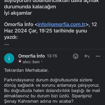 Omorfia Alışverişimde Yaşadığım İletişim Sorunları
