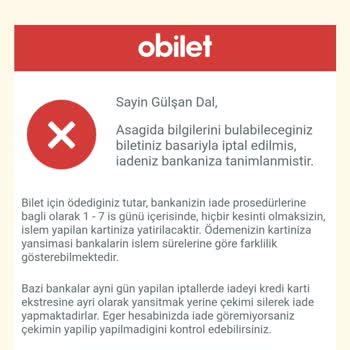 Metro Turizm Ücret İadesi Yapılmadı